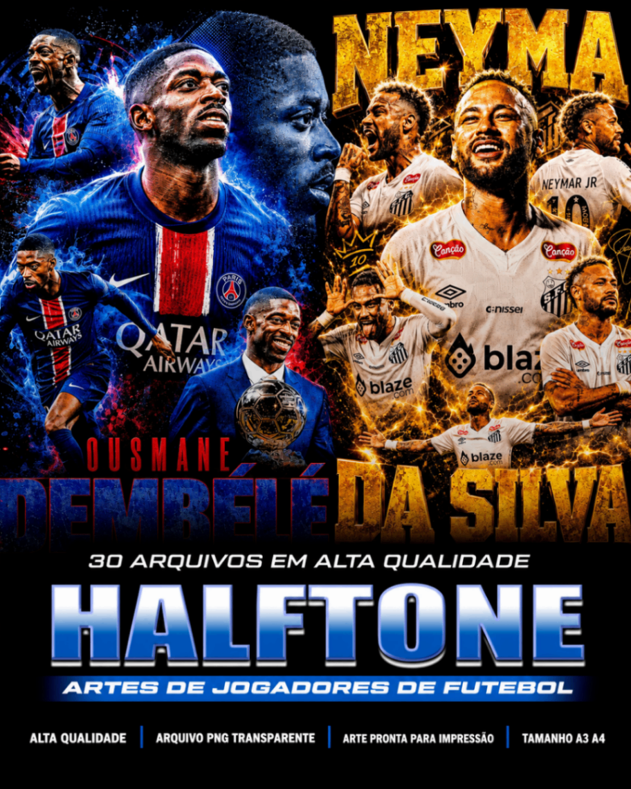 Pack Futebol Halftone 60+